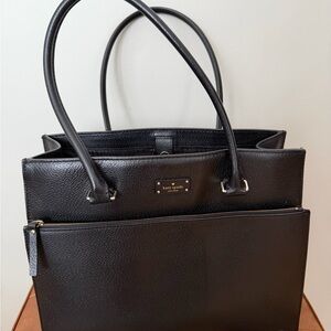 Kate Spade Black Textured Tote